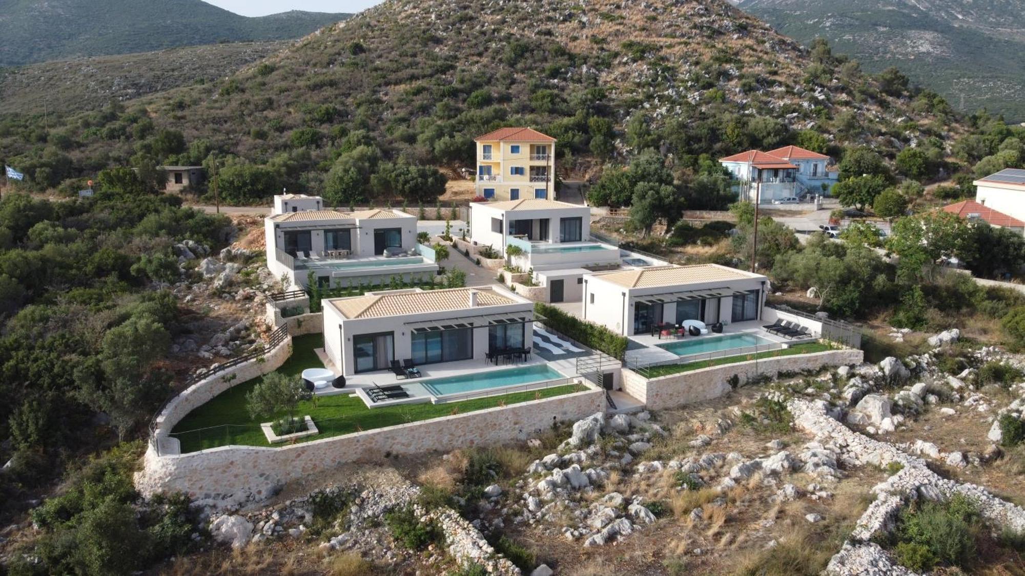 Gem Villas Luxury Sea View Karavádhos Eksteriør billede