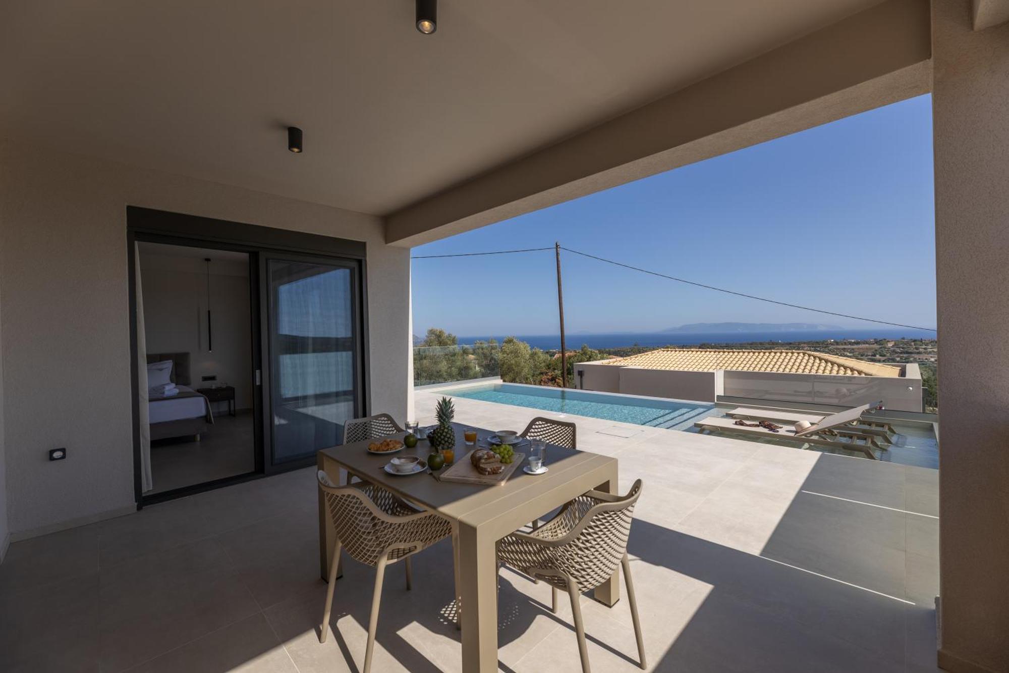Gem Villas Luxury Sea View Karavádhos Eksteriør billede